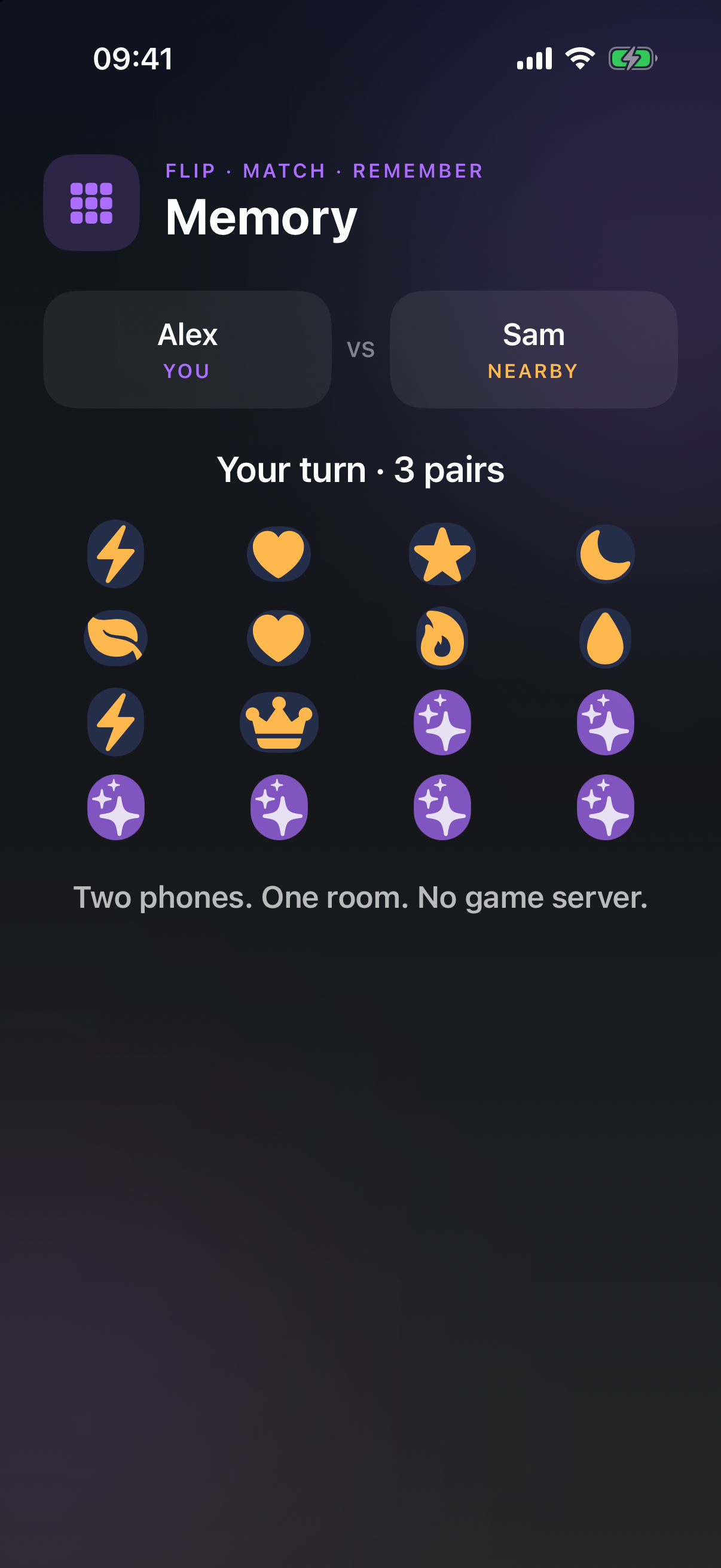 A Memory match in Tiny Battles